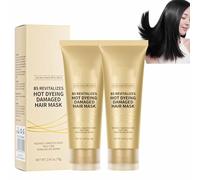 Masque capillaire revitalisant 8s pour cheveux abîmés après coloration à chaud, masque réparateur hydratant en profondeur, traitement professionnel à la kératine, lisse instantanément les frisottis