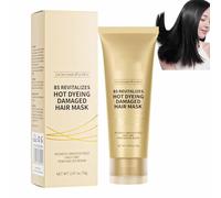 Masque capillaire revitalisant 8s pour cheveux abîmés après coloration à chaud, masque réparateur hydratant en profondeur, traitement professionnel à la kératine, lisse instantanément les frisottis