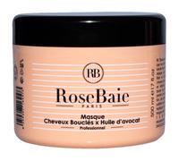 Masque capillaire - Rose Baie - Huile d'Avocat - Kératine - Beurre de Karité - Cheveux Bouclés