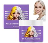 Masque Capillaire Violet Anti-jaunissement, Après-shampoing Hydratant Violet, Soin Réparateur Hydratant Pour Cheveux Secs, Blonds Platine Et Gris/argentés (1pcs)