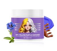 Masque Capillaire Violet Anti-jaunissement, Ultra Pigmenté, Anti-jaunissement, Pour Cheveux Blonds Et Argentés, Hydratant Et Réparateur Pour Cheveux Secs, Brillance Et Santé. (1 pièce)