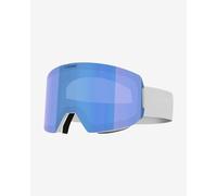 Masque Cébé Striker 2 L blanc avec lentille miroir bleu
