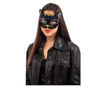 Masque chat coloré adulte - Noir - Taille Unique