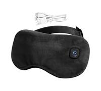 Masque chauffant électrique pour les yeux sans fil, rechargeable, confort, 1000 mAh, compresse chaude pour lés yéux, coussin chauffant pour les yeux, sangle réglable, pour hommes et femmes, sommeil, v
