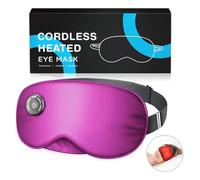 Masque chauffant pour les yeux sans fil, coussin chauffant USB pour les yeux, masque de massage des yeux pour dormir, compresse électrique chaude pour les yeux secs, soulagement de la blépharite
