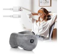 Masque Chauffant Yeux pour Les Yeux Secs, Masque Oculaire Chauffant Compresse 1000mAh Masque de Sommeil avec 3 Niveaux de Chaleur sans Fil pour La Blépharite la Chalazion la Fatigue