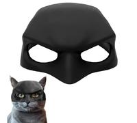 Masque chauve-souris de chat pour costumes, en caoutchouc TPE noir, 13 x 8,9 cm, accessoire de super-héros léger et réutilisable pour animal domestique pour Halloween et photos (chauve-souris noire
