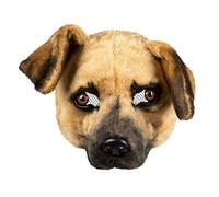 Masque Chien Peluche Adulte - Marron - One-Size