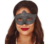 Masque Classique Noir Et Argent Multicolore