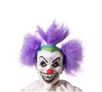 Atosa Latex Halloween Clown-violet Hair Masque Rosa Rosa Taille unique