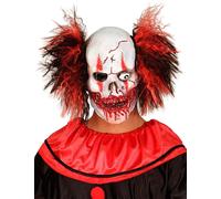 Masque Clown Méchant Avec Cheveux Imprimé