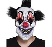 Masque Clown Scary en Latex Halloween - BOLAND - Mixte - Adulte - Blanc Noir Rouge Bleu - Intérieur