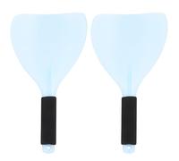 Masque Coiffure Anti-dérapant Éponge, Lot de 2, Plastique | Protection Faciale la Laque, Manche en Éponge, Usage Maison ou Salon, pour Visages et Yeux Couleur Aléatoire