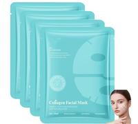 Masque Collagene Visage Korean, 4 Pièces Soin Visage Femme, Skin Care Coréenne, Collagen Masque Hydratant Visage, Korean Skincare, Firming, Radiance, Enhancing Skin Recovery Pour Le Visage (B)