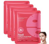 Masque Collagene Visage Korean, 4 Pièces Soin Visage Femme, Skin Care Coréenne, Collagen Masque Hydratant Visage, Korean Skincare, Firming, Radiance, Enhancing Skin Recovery Pour Le Visage (A)