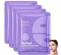 Masque Collagene Visage Korean, 4 Pièces Soin Visage Femme, Skin Care Coréenne, Collagen Masque Hydratant Visage, Korean Skincare, Firming, Radiance, Enhancing Skin Recovery Pour Le Visage (C)