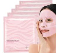 Masque Collagene Visage Korean 5 Pièces Bio Collagen Mask Coréen Real Deep Coreen Viebys Collagène Leaf Cosmetic Face anti Ride Nuit Lumeaskin Hydratant Gel Film Facial Whitening Blemish Reducing