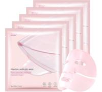 Masque Collagene Visage Korean 5 Pièces Bio Collagen Mask Coréen Real Deep Coreen Viebys Collagène Leaf Cosmetic Face Anti Ride Nuit Lumeaskin Hydratant Gel Film Facial Whitening Blemish Reducing