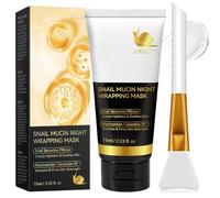 Masque Collagène Visage Korean - 75ml - Masque d'enveloppement Nocturne au Collagène, Hydratation Profonde,réduit le relâchement et l'aspect terne pour un Visage Lisse et Fermé