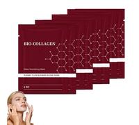 Masque Collagene Visage Korean,Bio Collagen Face Mask,Masque Visage Coreen,Hydratant Anti-âge,Resserre les Pores,Améliore L'élasticité de la Peau,Masques Collagène pour Tous Types de Peau (8pc)