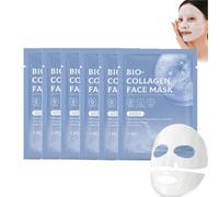 Masque Collagene Visage Korean, Bio Collagen Mask, Mask Collagen, Bio Bio-Collagen Real Deep Mask, Masque De Collagène Naturel Bio - Masque, Bio Collagen Deep Hydrating Overnight Mask (6PC)