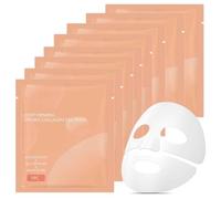 Masque Collagene Visage Korean,Bio Collagen Real Deep Mask,Hydratant Visage De Nuit Au Pore Minimizing Antirides,Overnight Deep Hydrating,Glass Glow Skin,Elasticity Firming and Moisturizing (8PC)
