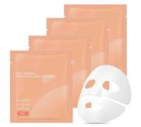Masque Collagene Visage Korean,Bio Collagen Real Deep Mask,Hydratant Visage De Nuit Au Pore Minimizing Antirides,Overnight Deep Hydrating,Glass Glow Skin,Elasticity Firming and Moisturizing (4PC)