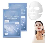 Masque Collagene Visage Korean, Mask Collagen, Korean Bio-Collagen Real Deep Mask, Bio Collagen Face Mask Overnight, Collagen Reverse Film Volume Peel Off Mask (2PC)