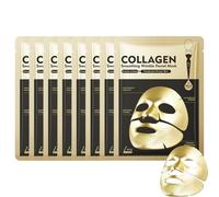 Masque Collagene Visage Korean, Masque Au Bio Collagene Visage Coréen, Masques Bio Collagène, Masques De Nuit Hydratant Visages Femme Halloween, Pour Une Peau éclatante (8PC)