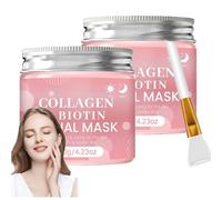 Masque Collagene Visage Korean,Masque Bio Collagene Visage Coréen,Night Wrapping Korean Mask,Masqué Collagené Night,Skincare Coréenne,Hydratant Masqué Visages Coreen Peau,Réduit L'affaissement (2)