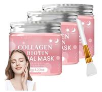 Masque Collagene Visage Korean,Masque Bio Collagene Visage Coréen,Night Wrapping Korean Mask,Masqué Collagené Night,Skincare Coréenne,Hydratant Masqué Visages Coreen Peau,Réduit L'affaissement (3)