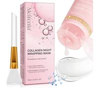 Masque Collagene Visage Korean, Masque de Nuit Collagene Visage, Collagen Night Wrapping Mask, Masque Collagene,Hydrate en profondeur et renforce l'élasticité de la peau (1PC)