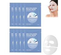 Masque Collagene Visage Korean, Skincare Coreen Collagen Mask, Bio Collagen Mask, Collagen Mask Overnight, Bio-Collagen Real Deep Mask, Masque Collagene Korean, Anti-âge Mask Collagen (10PC)