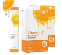 Masque Collagene Visage Korean, Vitamine C Masque Au Collagène Visage Coréen, Vitamin C Collagen Night Wrapping Mask Gel, Peel Off Masques De Nuit Au Collagène, Peau éclatante (2PC)