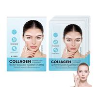 Masque Collagene Yeux Anti Cernes,Collagen Under Eye Patches,Patchs Contour Des Yeux Collagène 360°,Collagen Eye Patch,Hydratants & Raffermissants Contre Les Cernes & Rides,Korean Skincare (4Pairs)