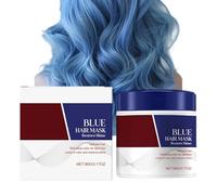 Masque Colorant Bleu, Masque Bleu Cheveux, Restaure Et Sublime Les Tons Bleus Des Cheveux Colorés 90g, Rafraîchit La Couleur Et Le Ton, Soin Revitalisant Intense Pour Colorés