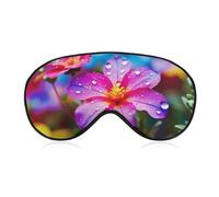 Masque coloré pour les yeux à petite fleur, masque de sommeil latéral léger pour les yeux, masque de sommeil, coussinet nasal et bande élastique pour enfants, femmes et hommes