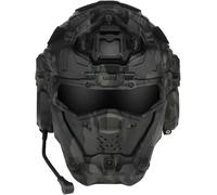 Masque Complet Airsoft Tout-en-Un Casque Tactique Casque De Communication Intégré Ventilateur Anti-buée Lentille Remplaçable, Bcp