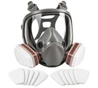 Masque Complet Avec Filtres, Pièce Faciale Réutilisable | large champ de vision, largement utilisé dans la peinture, le polissage à la machine, le soudage et d'autres protections de