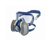 GVS Filter Technology SPR584 Masque Elipse Integra avec filtres ABE1P3 pour gaz et poussières organiques, inorganiques et chimiques, M/L Bleu
