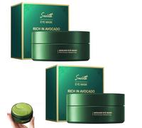 Masque contour des yeux à l'avocat, patchs contour des yeux, masque hydratant au collagène pour les yeux, anti-poches et anti-cernes, pour un contour des yeux plus lisse (2 pcs)
