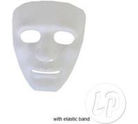 masque coque à peindre visage blanc 6 Blanc