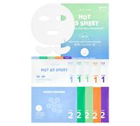 Masque cor en en tissu I DEW CARE, coffret multi-masques yeux et visage 5 jours - Chaud comme un drap | Hydratant, claircissant, apaisant, resse