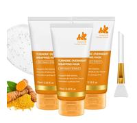 Masque Coréen au Curcuma & Collagène, Turmeric Masque Collagène, Collagen Night Mask with Turmeric, Turmeric Overnight Wrapping Peel Off Mask, Nourrit La Peau Terne, Raffermit La Peau (3pc)