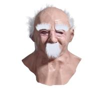 Masque Cosplay,Recouvrement Visage Déguisement Vieillard | Protection en Latex, Accessoire Créatif de Costume, Accessoires pour Halloween Théâtre Scénique Adulte