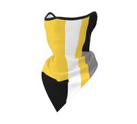 Masque Coupe-Vent à Blocs Jaunes, Gris, Noirs et Blancs, Cache-Cou d'hiver pour Motards