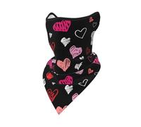 Masque Coupe-Vent à cœurs Roses et Rouges, Cache-Cou d'hiver pour Motard