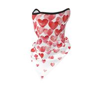 Masque Coupe-Vent à imprimé cœurs Rouges, Cache-Cou d'hiver pour Motard