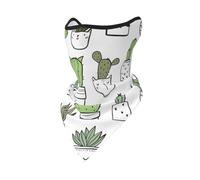 Masque Coupe-Vent à Motif Cactus dessiné à la Main, Cache-Cou d'hiver pour Motard