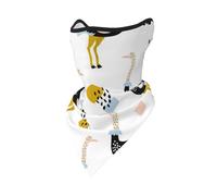 Masque Coupe-Vent à Motif d'autruche dessiné à la Main, Cache-Cou d'hiver pour Motard